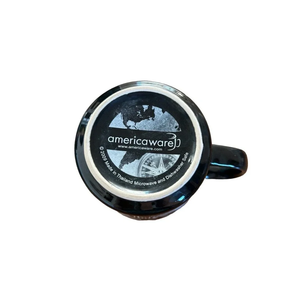 Statue Of Liberty Museum Store 2009 Mug Coffee Black, Copper, Teal VGC